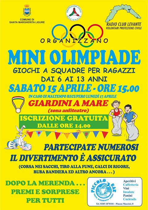 A “SANTA” LE MINI OLIMPIADI PER I RAGAZZI